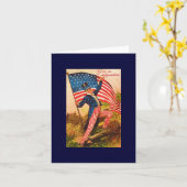 Vintag Uncle Sam Karte (Gelbe Blume)