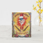 Vintag Uncle Sam Karte (Gelbe Blume)