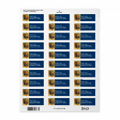 Vintag Uncle Sam & Navy Schiffsanschrift Labels (Vorne)