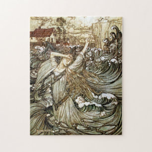 Vintag Undine von Arthur Rackham Puzzle