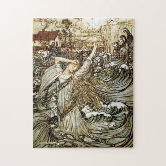 Vintag Undine von Arthur Rackham Puzzle (Vertikal)