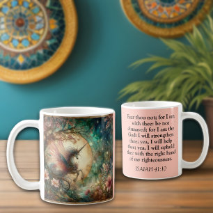 Vintag Unicorn Isaiah 41:10 Schrift Christlich Kaffeetasse