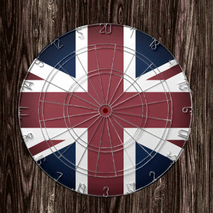 Vintag Union Jack Dartboard, UK, Britische Flagge Dartscheibe