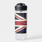 Vintag Union Jack Flag, Großbritannien, Vereinigte Trinkflasche (Vorderseite)
