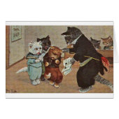 Vintag - Unruhestifter-Kätzchen in der Schule, (Vorderseite (Horizontal))