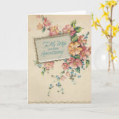 Vintag Unser Jahrestag "Mario 2 Karte (Gelbe Blume)