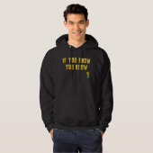 Vintag Upside Down Ananas Subtile Swinger Hoodie (Vorne ganz)