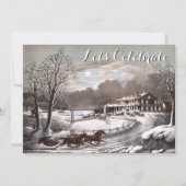 Vintag Urlaub Ives Party Einladung (Vorderseite)