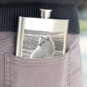Vintag USA Alaska Arctic fox Flachmann (Beispiel)