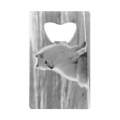 Vintag USA Alaska Arctic fox Geldbeutel Flaschenöffner (Rückseite)
