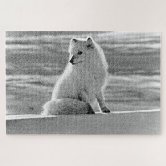 Vintag USA Alaska Arctic fox Puzzle (Horizontal)