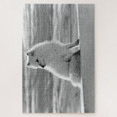 Vintag USA Alaska Arctic fox Puzzle (Vertikal)