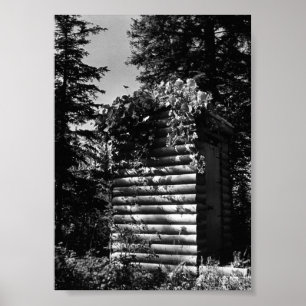 Vintag USA Alaska deluxe outhouse Poster