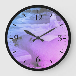 Vintag USA Alaska Eisbär Case-Mate iPhone Cas Große Wanduhr