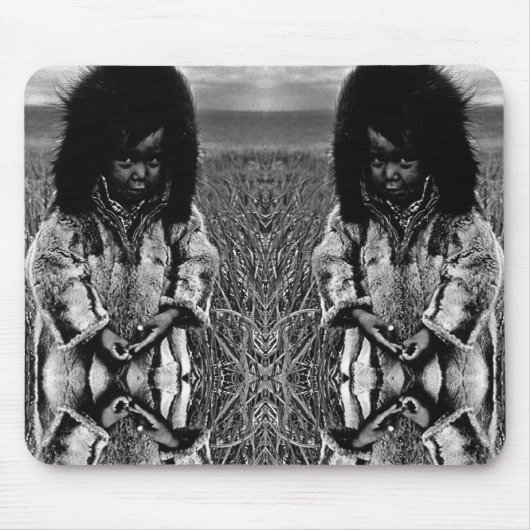 Vintag USA Alaska eskimo boy Mouse Pad Mousepad (Vorne)