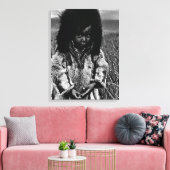 Vintag USA Alaska eskimo Junge Leinwanddruck (Insitu (Wohnzimmer))