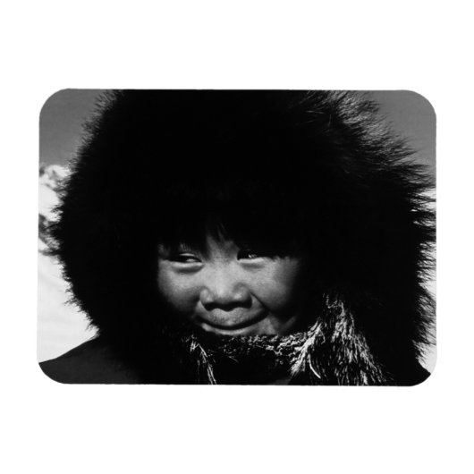 Vintag USA Alaska eskimo Kind 1970 Magnet (Horizontal)