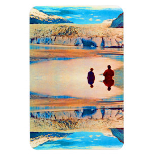 Vintag USA Alaska Mendenhall Gletscher Juneau Magnet