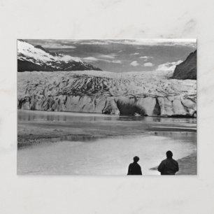 Vintag USA Alaska Mendenhall Gletscher Juneau Postkarte