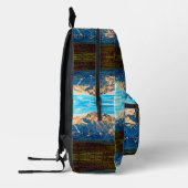 Vintag USA Alaska Mt Mckinley Nationalpark Bedruckter Rucksack (Links)