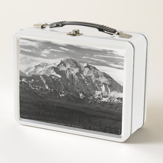Vintag USA Alaska Mt Mckinley Nationalpark Metall Brotdose (Vorderseite)