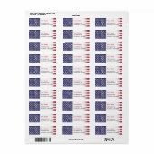 Vintag USA Flag Patrioamerikanisches Red White Blu (Vorne)