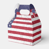 Vintag USA Flag Patrioamerikanisches Red White Blu Geschenkschachtel (Rückseite)