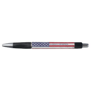 Vintag USA Flag Patrioamerikanisches Red White Blu Kugelschreiber