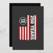 Vintag USA Halbjahrhundert 250 Einladung (Vorne/Hinten)