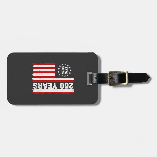 Vintag USA Halbjahrhundert 250 Gepäckanhänger (Vorderseite horizontal)