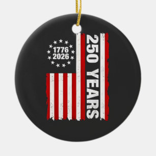 Vintag USA Halbjahrhundert 250 Keramik Ornament