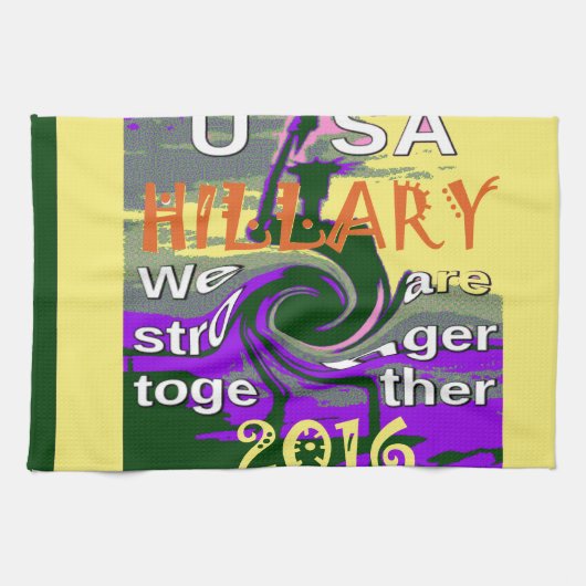 Vintag USA Stronger Together Abstrakt Art Print Küchentuch (Horizontal)