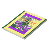 Vintag USA Stronger Together Abstrakt Art Print Notizblock (Rotiert)