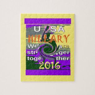 Vintag USA Stronger Together Abstrakt Art Print Puzzle