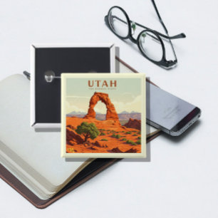 Vintag Utah Button