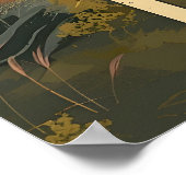 Vintag Utah Elk Poster (Ecke)