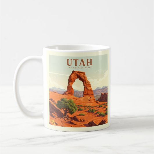 Vintag Utah Kaffeetasse (Links)