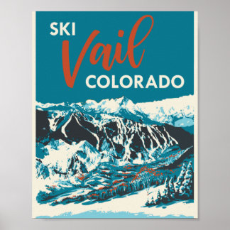 Vintag Vail Ski Poster
