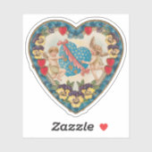 Vintag Valentine Aufkleber (Blatt)