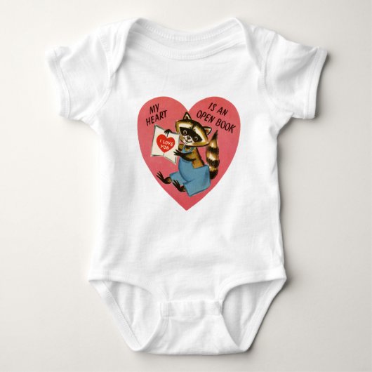 Vintag Valentine Baby Strampler (Vorderseite)