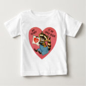 Vintag Valentine Baby T-shirt (Vorderseite)