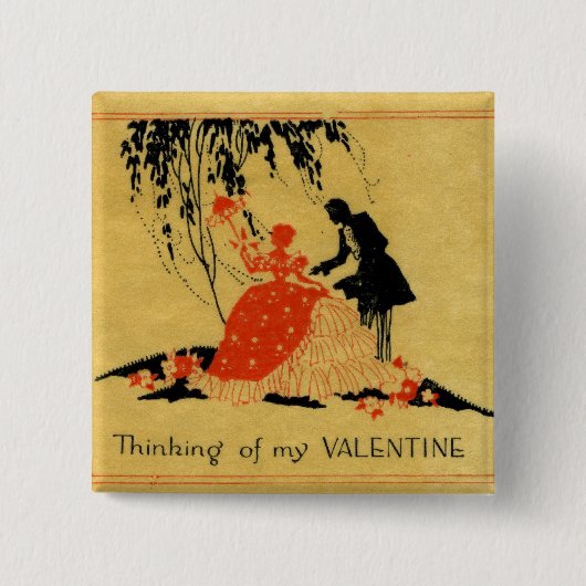 Vintag Valentine Button (Vorderseite)