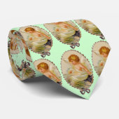 Vintag Valentine Cherubs Krawatte (Gerollt)