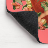 Vintag Valentine Cherubs Mousepad (Ecke)