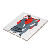 Vintag Valentine Couple Fliese (Seite)