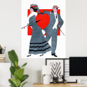 Vintag Valentine Couple Poster (Heimbüro)