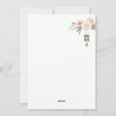 Vintag Valentine Cupid Angel Feiertagskarte (Rückseite)