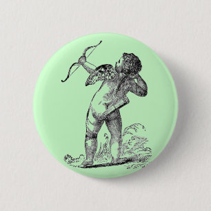 Vintag Valentine Cupid Button