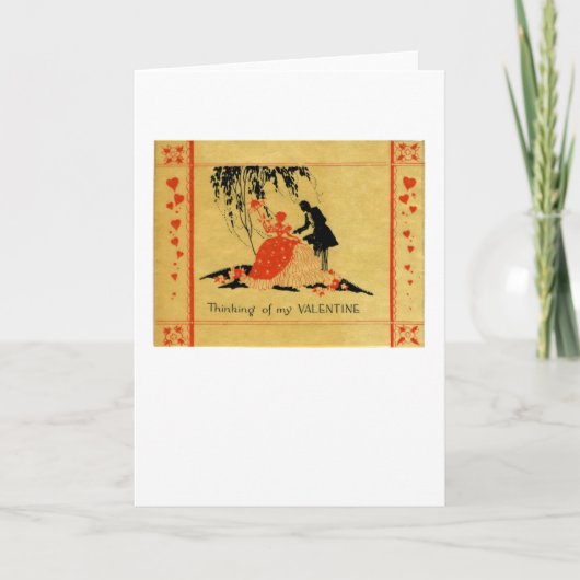 Vintag Valentine Feiertagskarte (Vorderseite)