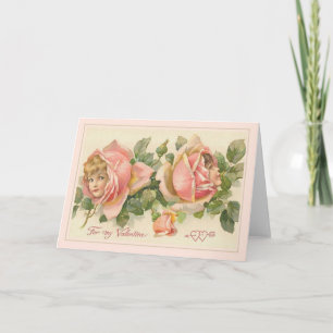 Vintag Valentine Feiertagskarte